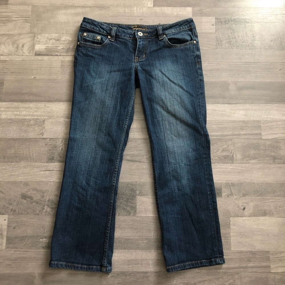 Forever 21 Women's Capri Cropped Denim Jeans